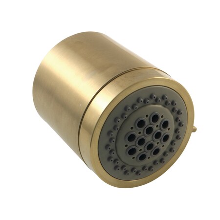 Kingston Brass Shower Head, Brushed Brass, Wall Mount KX8617